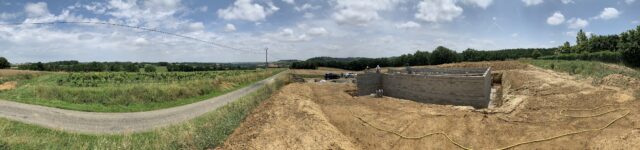 Retour en 360 degrés sur la construction de la maison à Castelnau-Barbarens