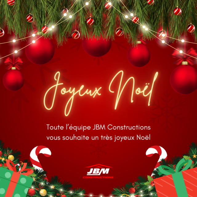 JBM Constructions vous souhaite un très Joyeux Noël 2024