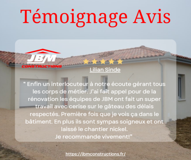 avis google JBM Constructions